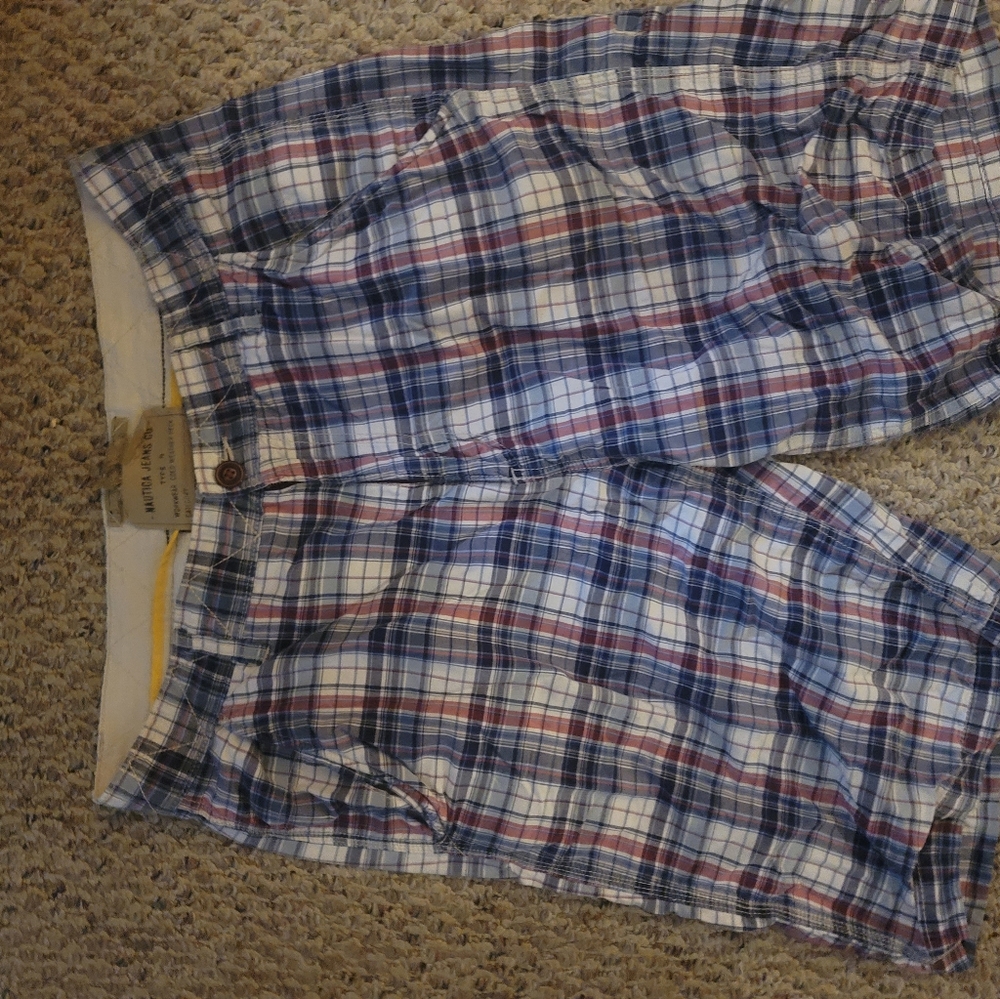Nautica plaid shorts men's sz 36